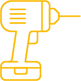 electrician power drill icon