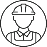 licensed electrician technician icon
